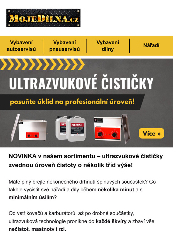 Jak na dokonale čisté díly? Vyzkoušejte ultrazvukovou čističku ✨