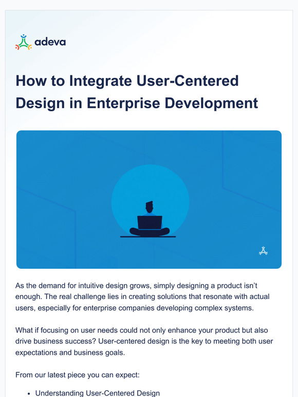 🍿 New: User-Centered Design in Enterprise Development