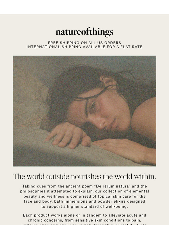 The world outside nourishes the world within.