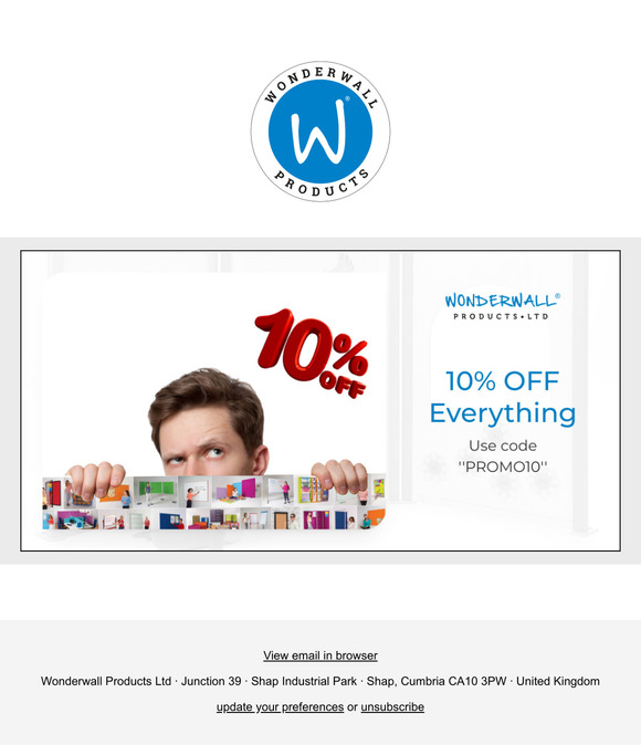 Experience Unbeatable Prices on Quality Supplies at Wonderwall - PROMO CODE ATTACHED