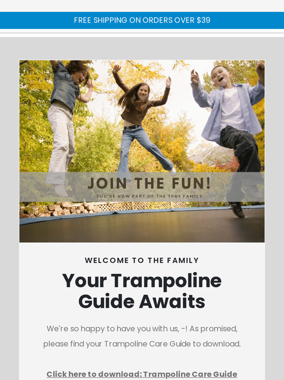 Your trampoline care guide awaits 😍
