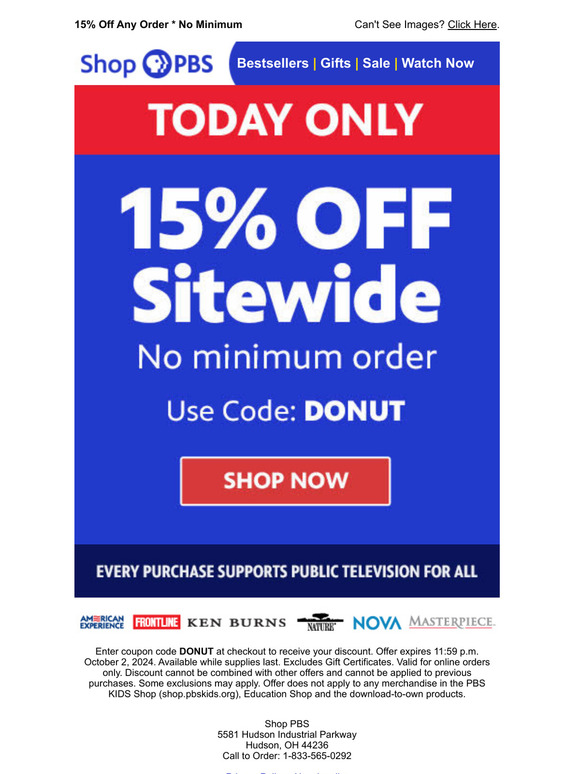 Save on EVERYTHING You Order Today!