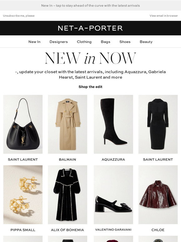 Net-A-Porter: Your Monday refresh | Milled
