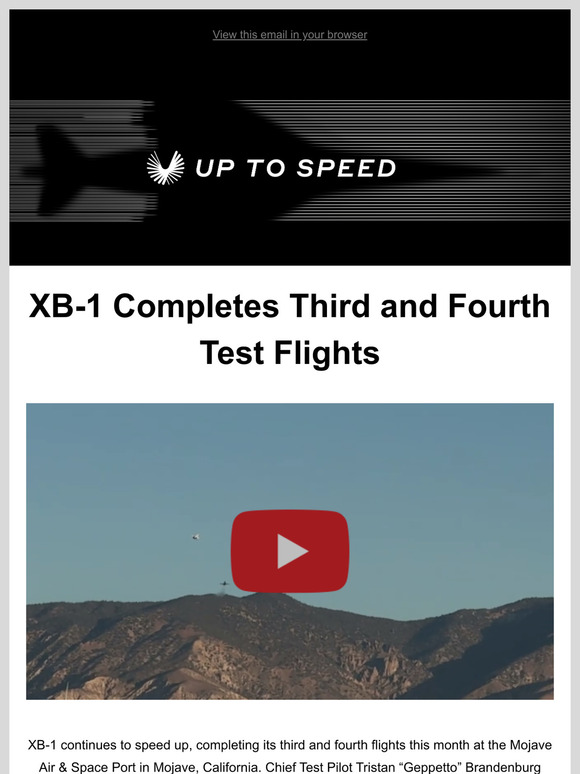 XB-1 completes 3rd and 4th flights, Boom turns 10, Overture experience lands at UP.Summit