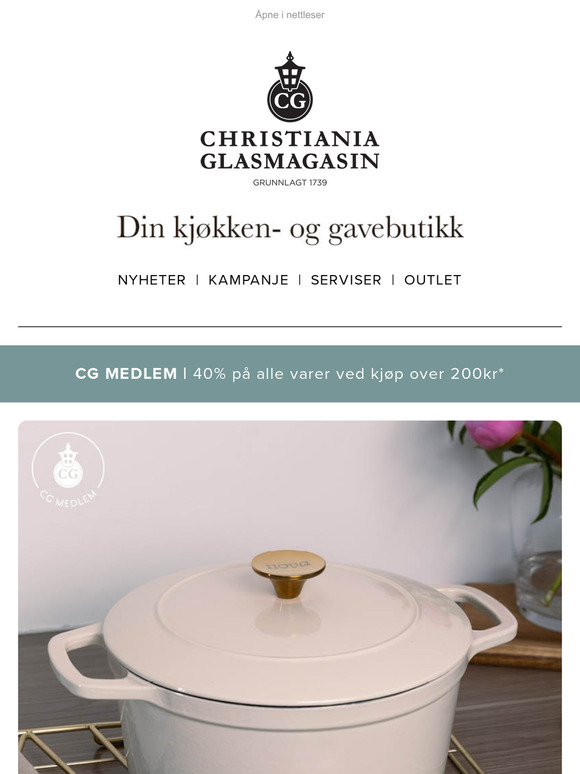 Kun ut uken! 40% på alle varer* ⏰