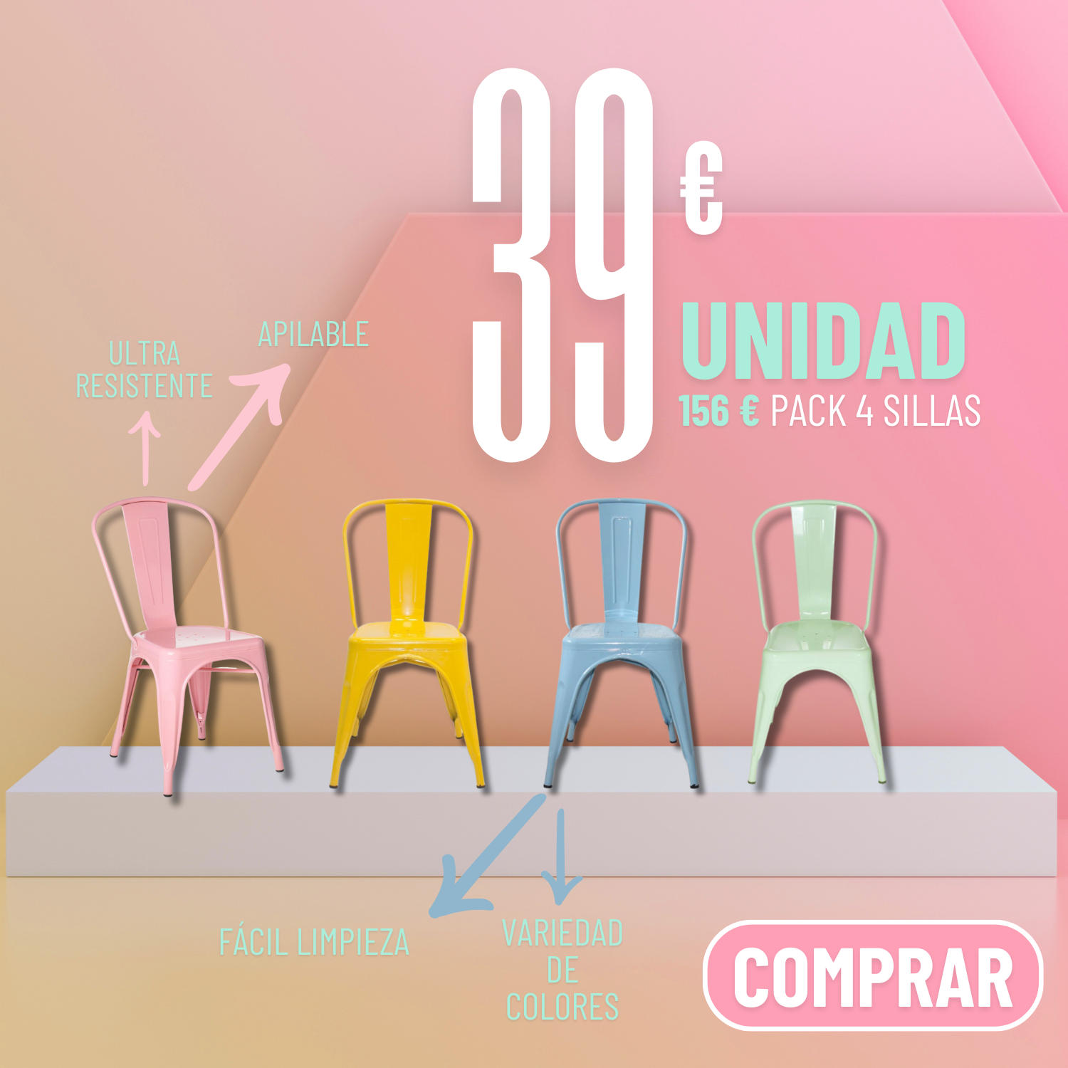 sillas lank 39 euros