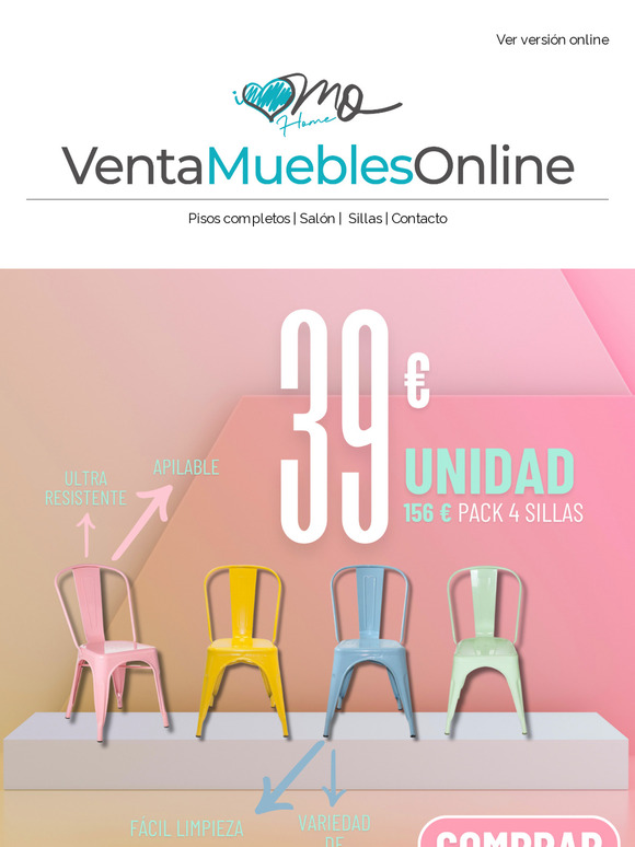 💥sillas LANK a 39 €💥¡Pack de 4 a 159 €! ¡Nos hemos vuelto locos!
