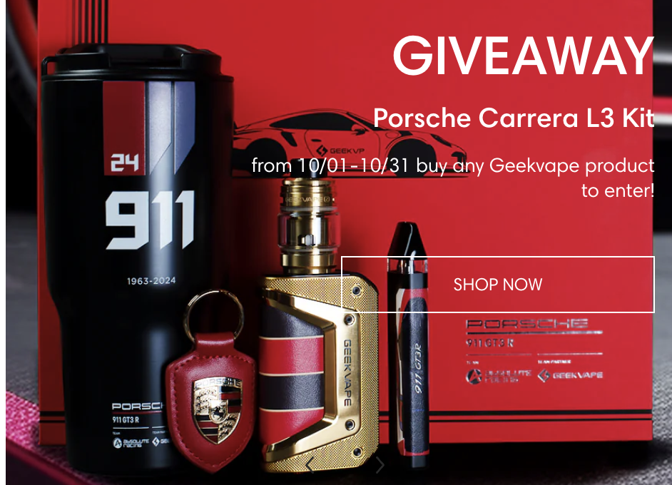 geek vape porsche WATT and Porsche 911, Geekbar's success at the World Vape Show – cometovape main image 1