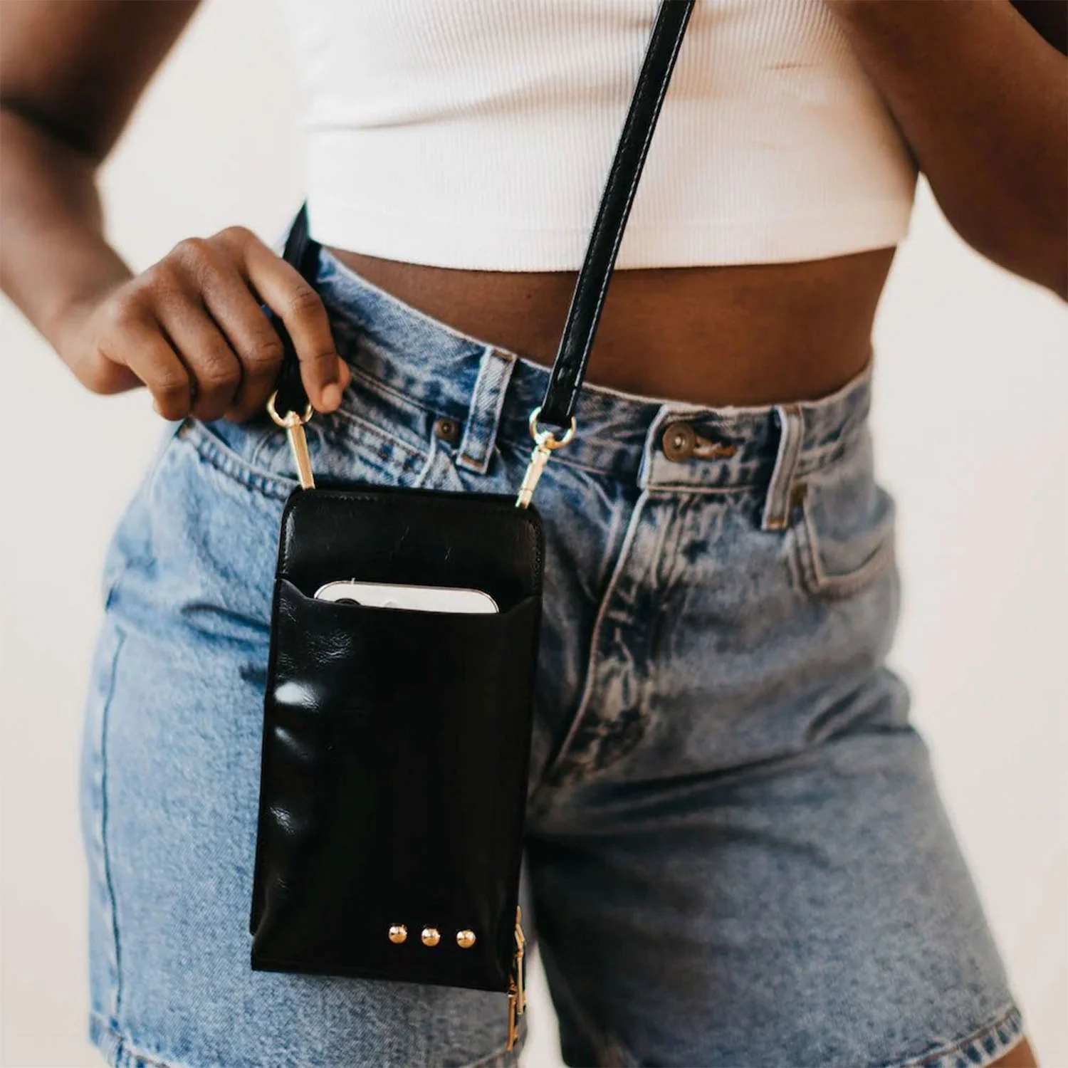 Image of Women's Pretty Simple Double Duty Phone Bag Black