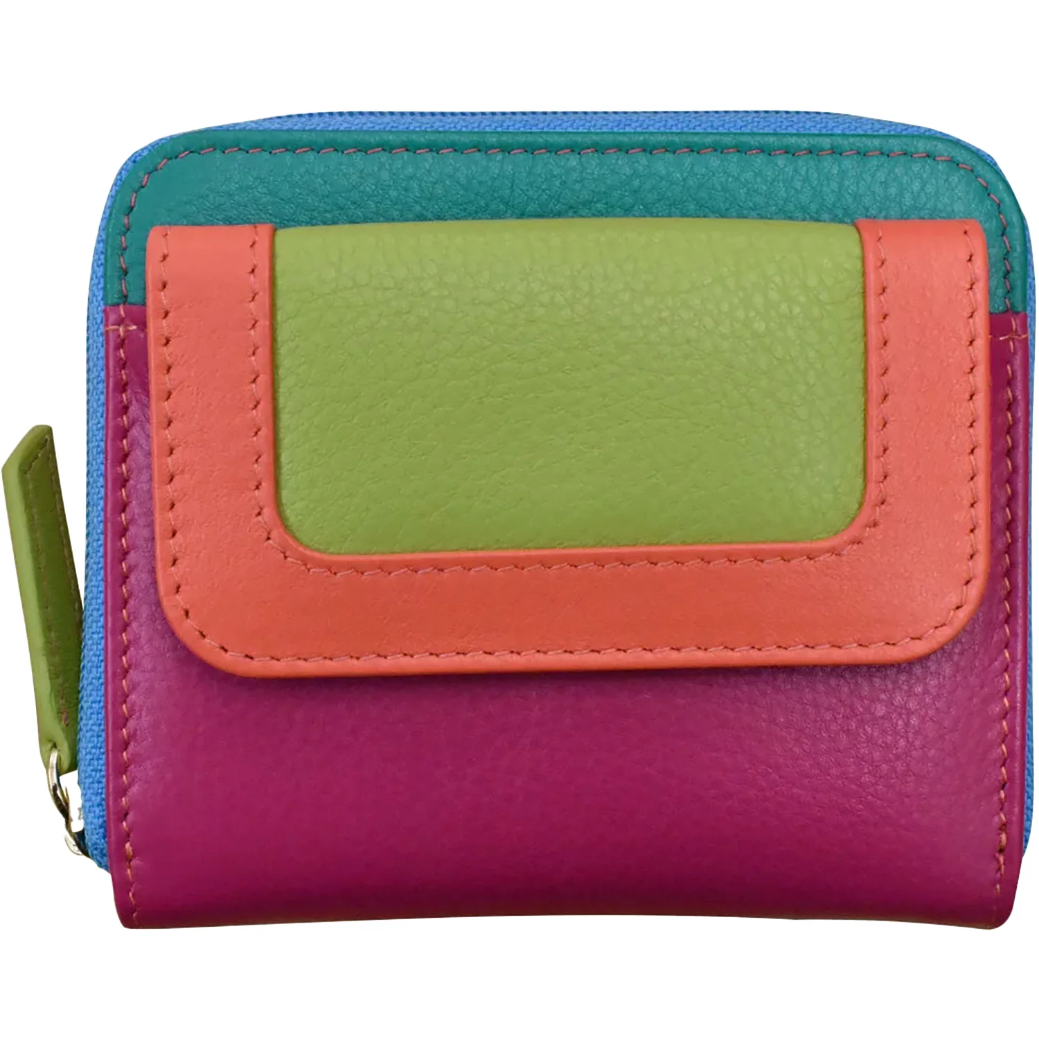 Image of Women's ili New York Small Pocket Wallet Paradise Multi Leather