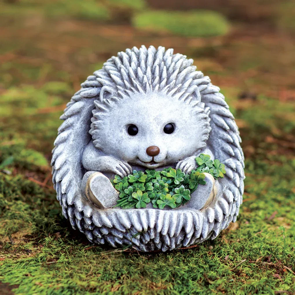Image of Hedgehog with Shamrocks