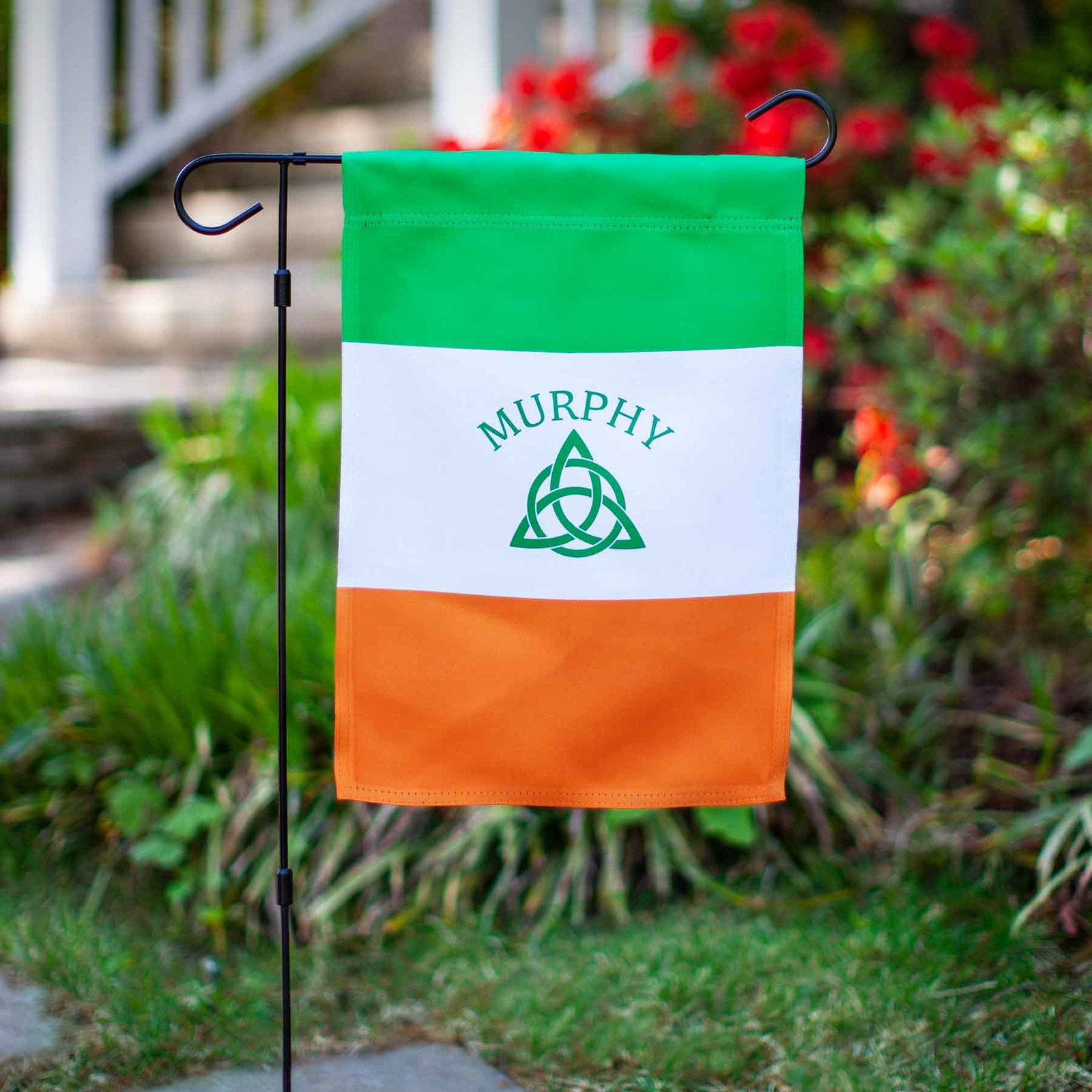 Image of Personalized Garden Irish Flag and Flag Pole