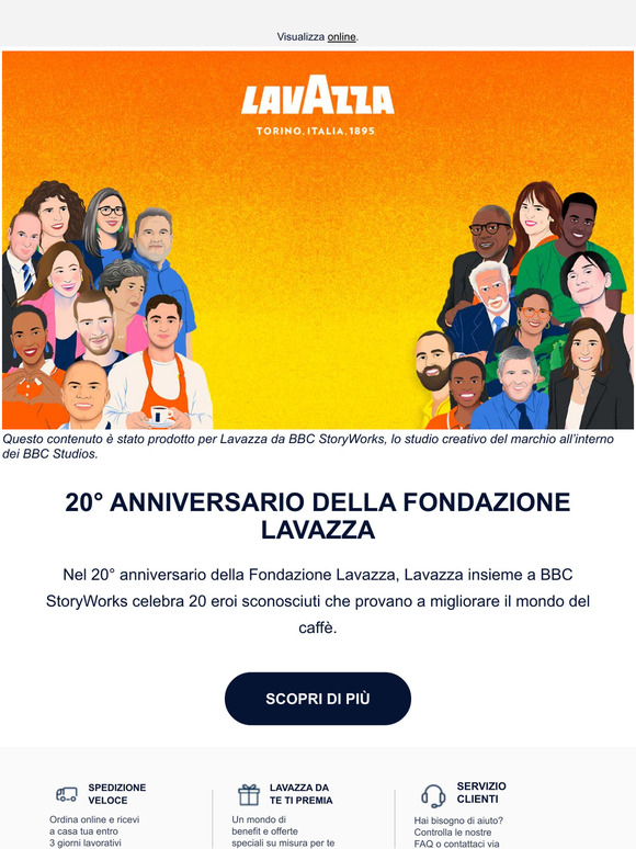 20° Anniversario della Fondazione Lavazza