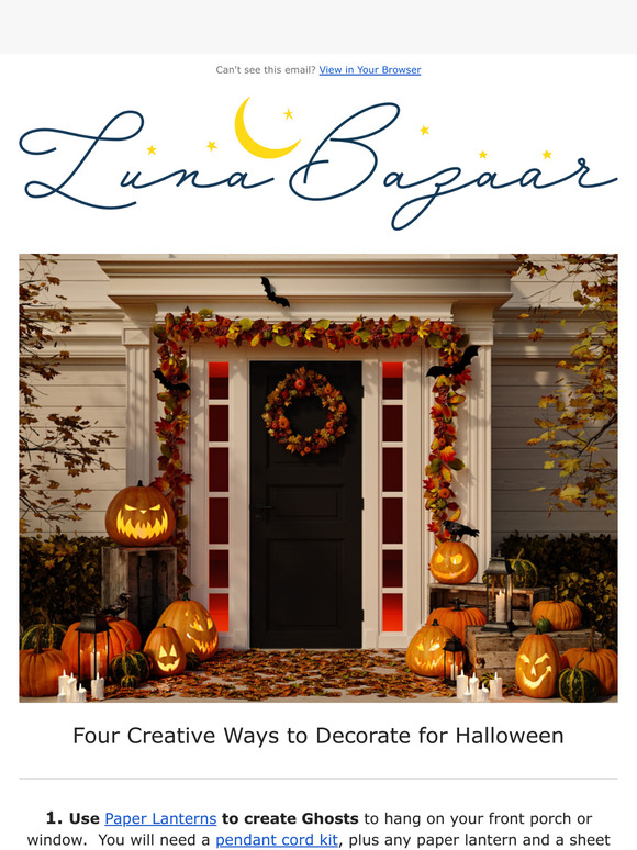 👻 Four Creative Ways to Decorate for Halloween