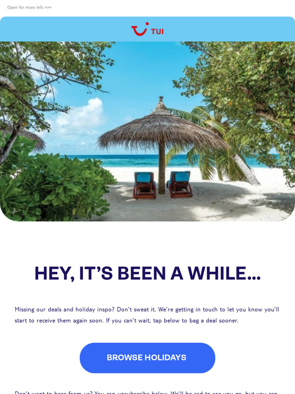 TUI Want the latest holiday deals delivered to your inbox? 😍 Milled