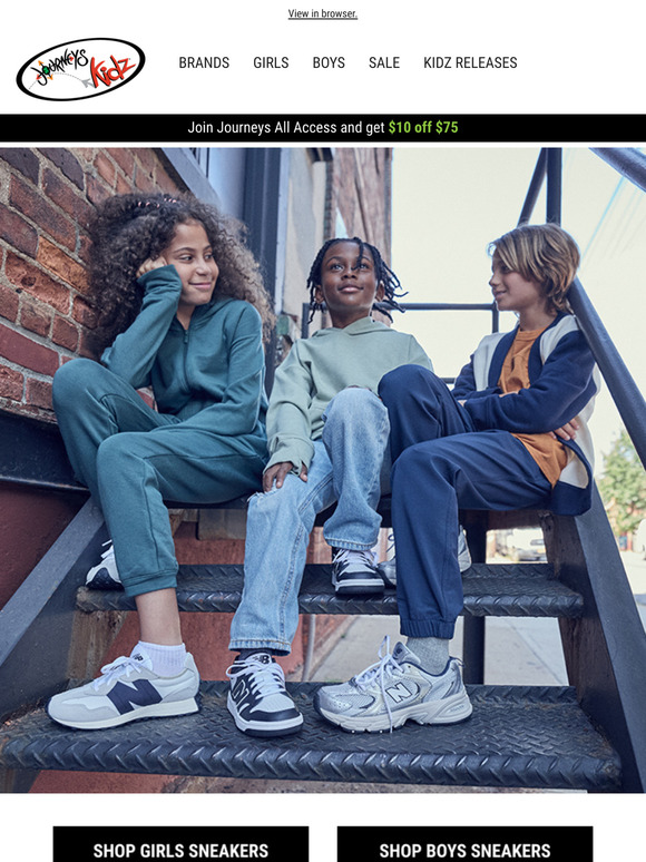 Journeys Email Newsletters: Shop Sales, Discounts, and Coupon Codes