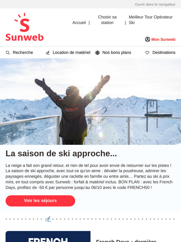 🎿 Dernière chance pour profiter des French Days !