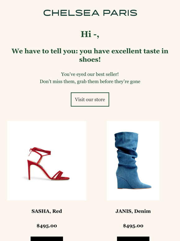 You have great taste on shoes