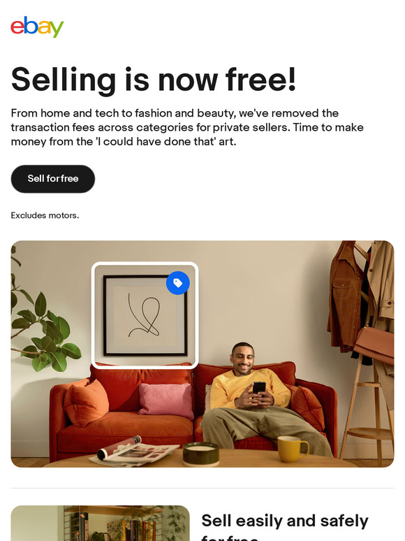 —, did you know it's free to sell now? 👌