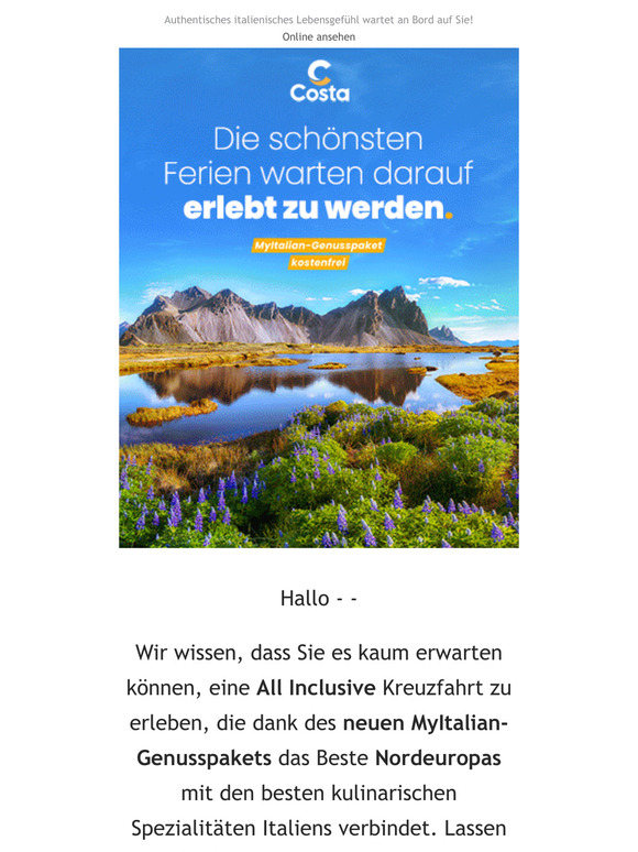 — —, träumen Sie noch von einer Nordeuropa Kreuzfahrt?✨