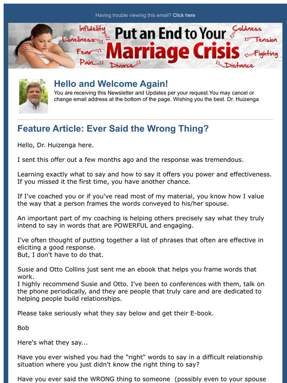 Ever Said the Wrong Thing?