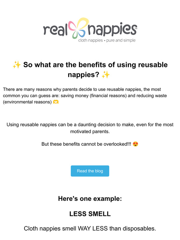 What are the benefits of using reusable nappies? Here are 5...