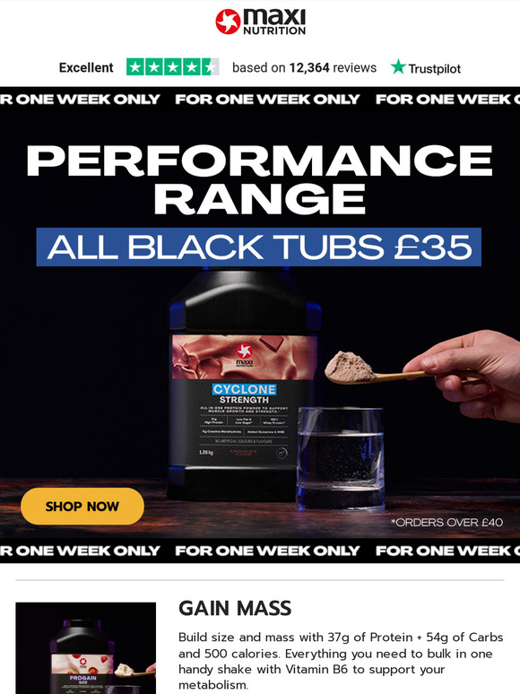 📣 Your favourite protein powders are £35 📣