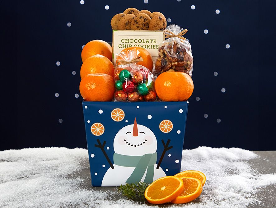 Citrus Snowman Gift Box