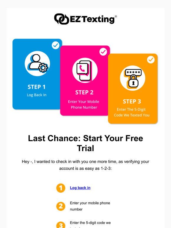 EZ Texting: Getting started is as easy as 1-2-3! | Milled