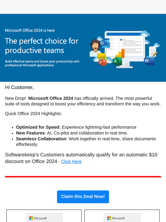 Email Only - Microsoft Office 2024? Get $10 Off Now
