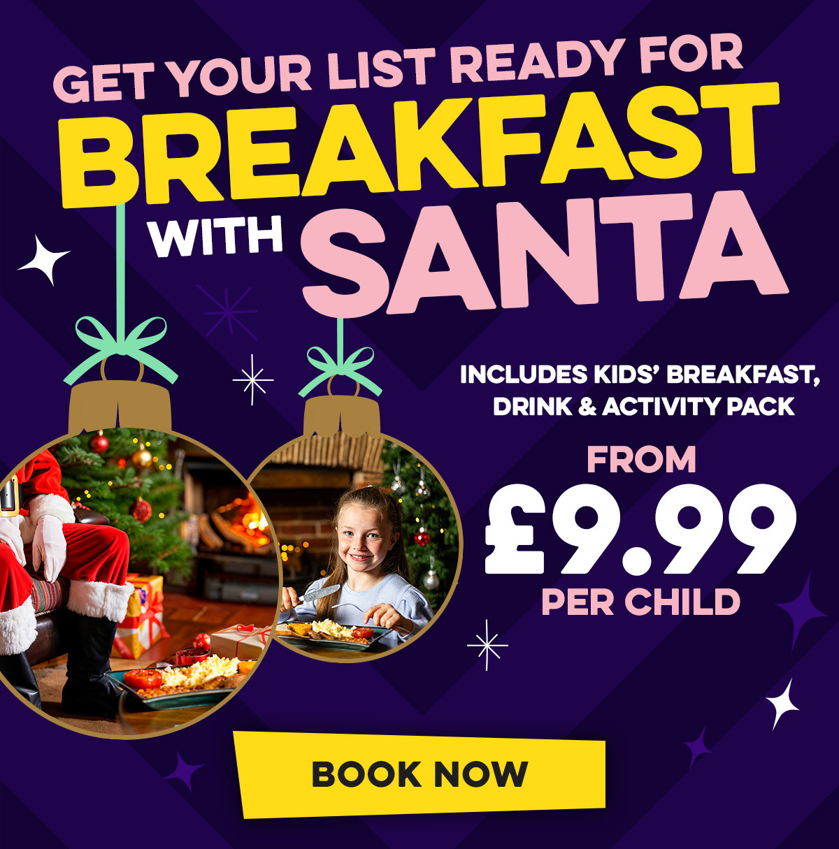 Treat the little ones to Breakfast with Santa!