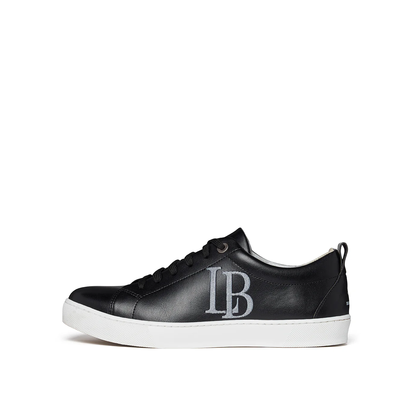 Image of LB Black Apple Leather Sneakers for Women