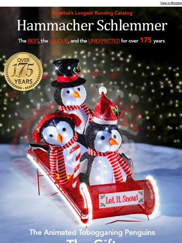 Hammacher Schlemmer The Gift Preview Catalog Is Here! Milled