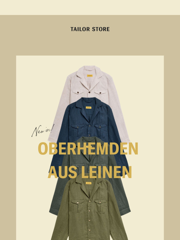 Unsere neuen Oberhemden aus Leinen