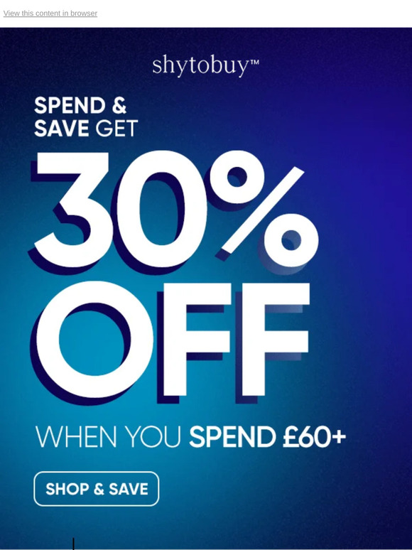 Do you want 30% off today?
