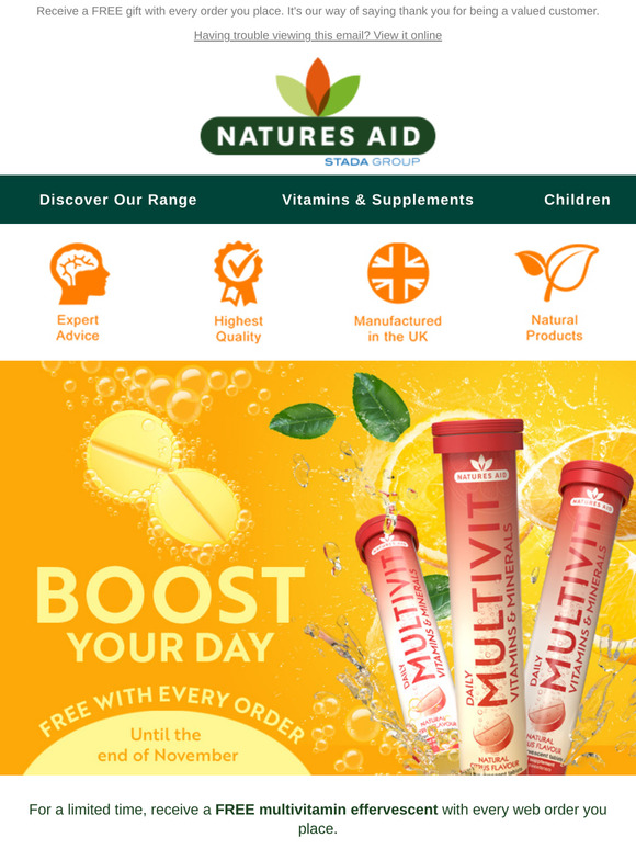 Vitamin Boost for Winter 🎁 Get a FREE Gift with Every Order this Month!