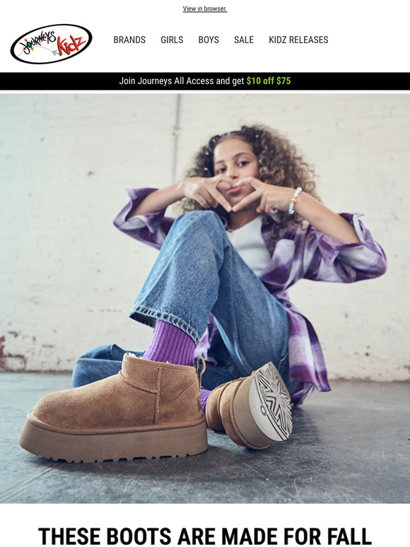 Journeys Email Newsletters: Shop Sales, Discounts, and Coupon Codes