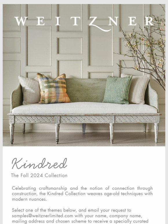 Sample Weitzner's Newest Collection!