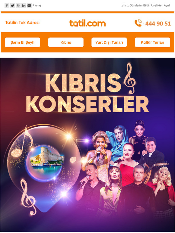 Kıbrıs Işıl Işıl! 😍 Kıbrıs'ta Hem Tatil Yap Hem de Sevdiğin Sanatçıların Konserlerine Katıl! ☀️🏊🍹✈️🎶