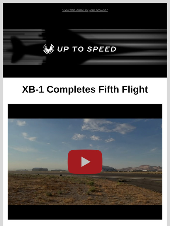 XB-1 Completes 5th Flight