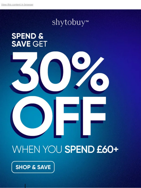 Do you want 30% off today?