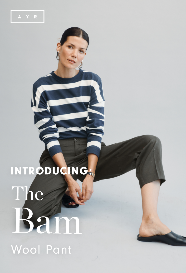Introducing: The Bam Wool Pant. 