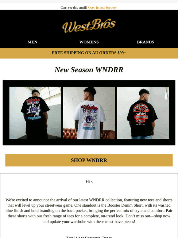 New WNDRR Tees & Shorts Just Dropped👌
