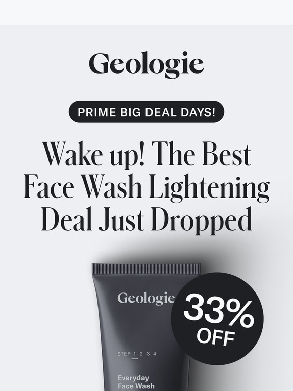 ⚡⏰ Set Your Alarm ⏰⚡ Our Face Wash Amazon Lightning Deal Starts Soon!