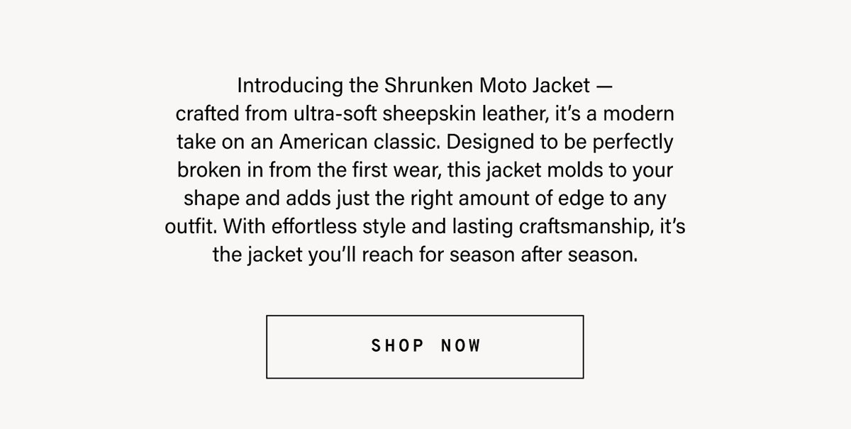 Shrunken Moto Jacket