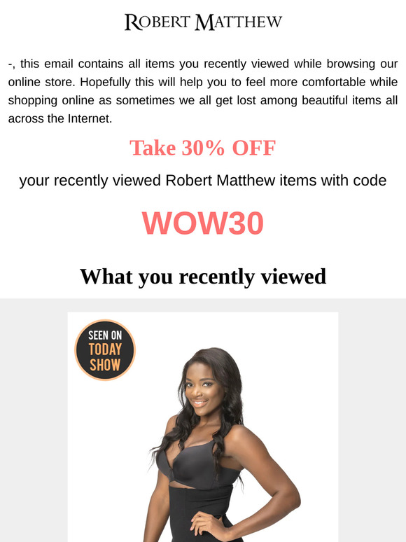 —, 30% OFF your recently viewed shapewear 💌