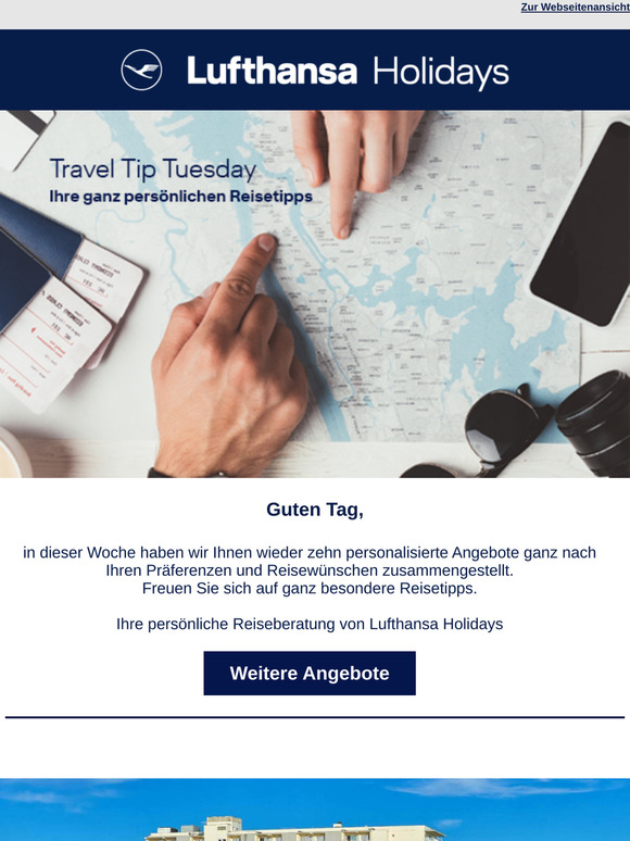 Travel Tip Tuesday – Ihre ganz persönlichen Reisetipps von Lufthansa Holidays