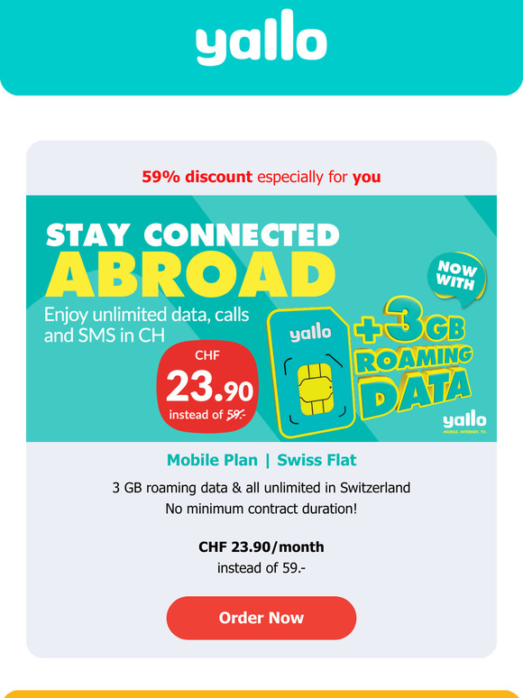 😲 Don't you have a yallo subscription yet??