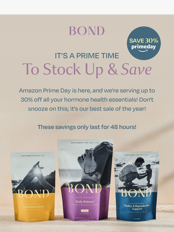 It's here! Save up to 30% for Prime Day
