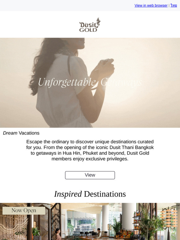Explore the world with Dusit Gold